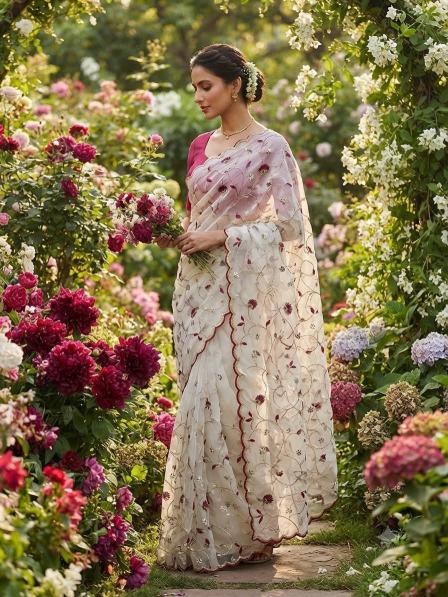 Vinayak gotafoil work saree holsel kapda market